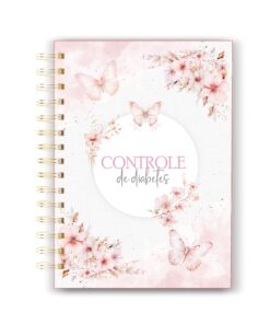 CADERNO CONTROLE DE DIABETES BORBOLETAS