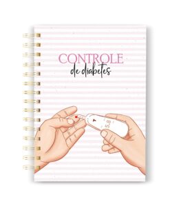 CADERNO CONTROLE DE DIABETES LISTRA ROSA