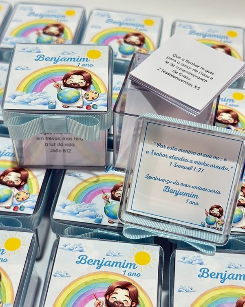 Kit 20 unidades (Caixinhas de bençãos acrílico) - Imagem 7